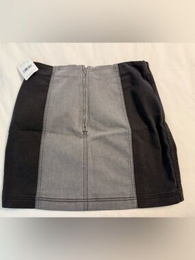 Free People color block mini skirt